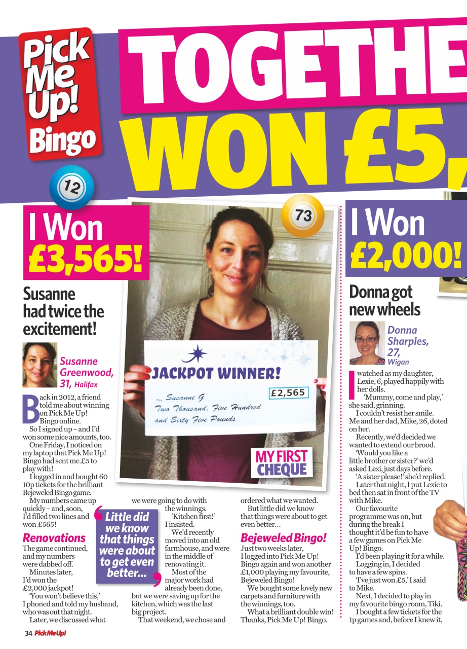 Pick Me Up Preview Pages