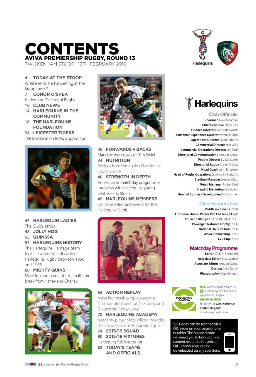 Harlequins Preview Pages