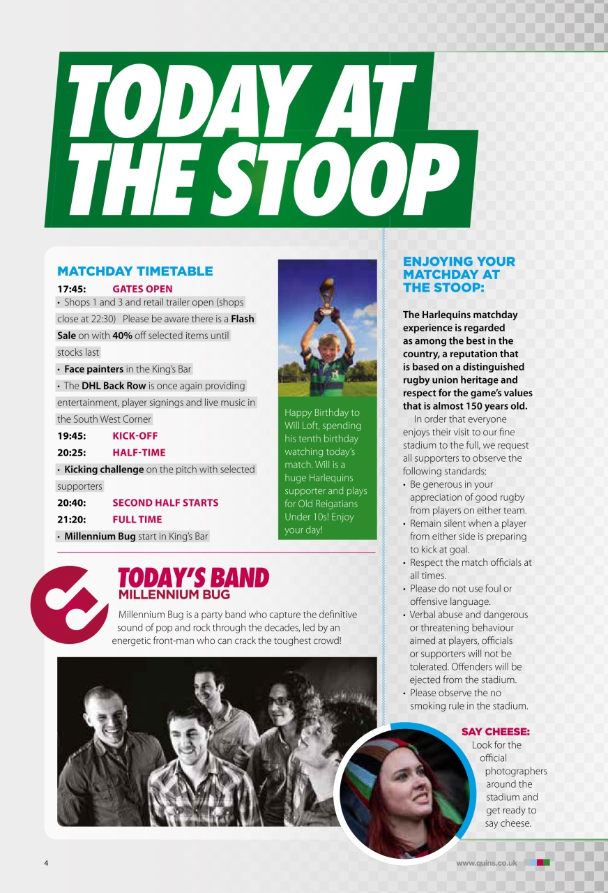 Harlequins Preview Pages