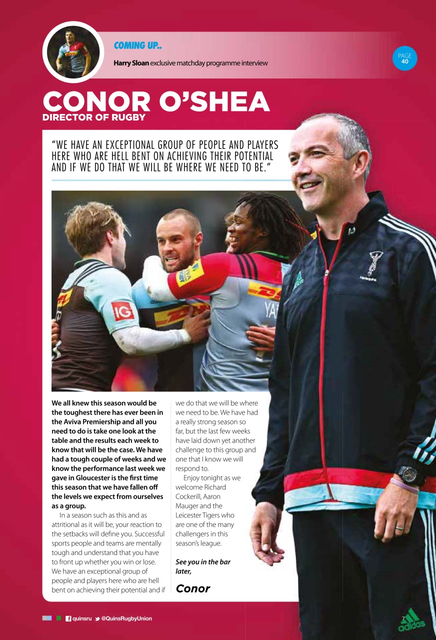 Harlequins Preview Pages