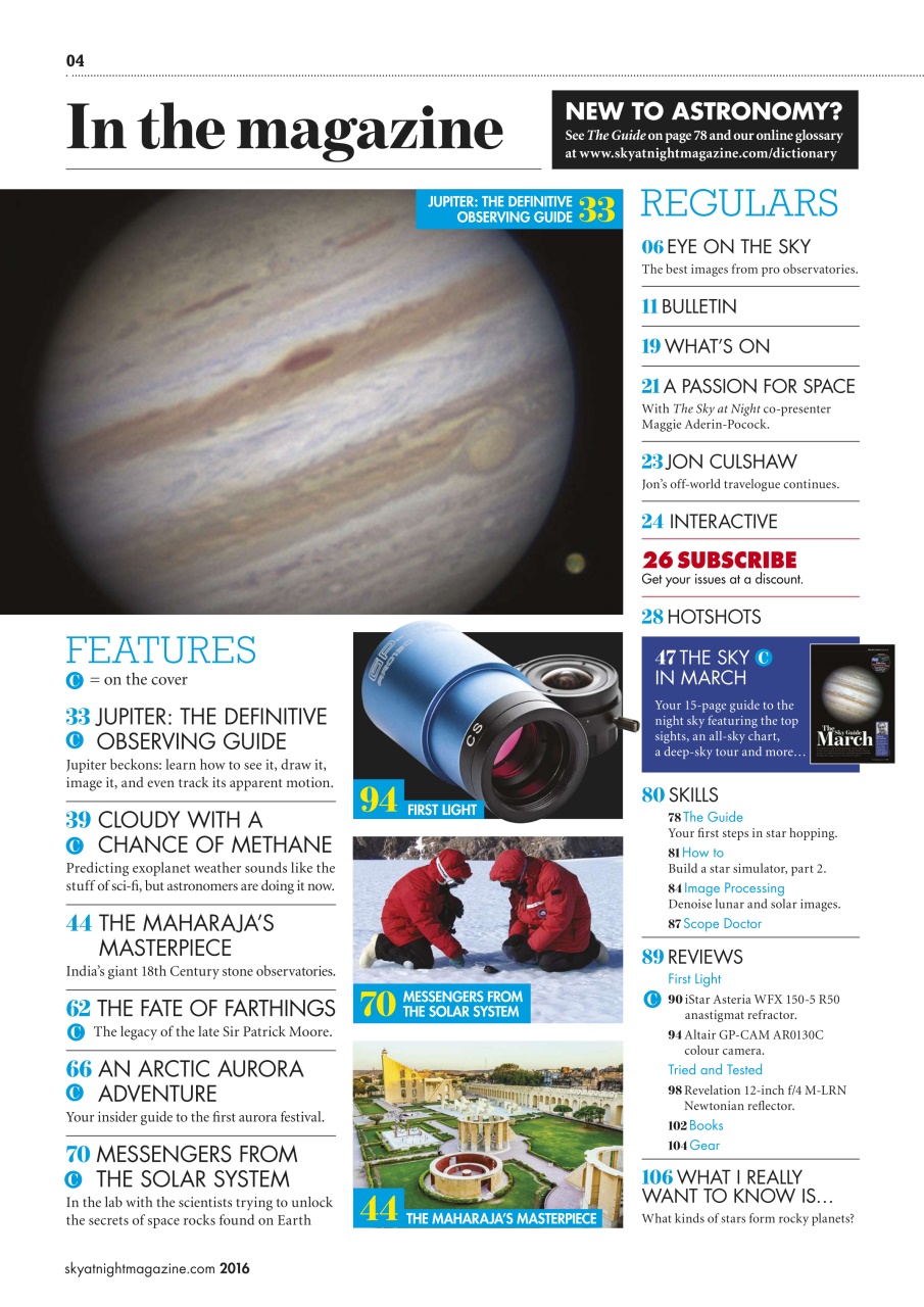 BBC Sky at Night Magazine Preview Pages