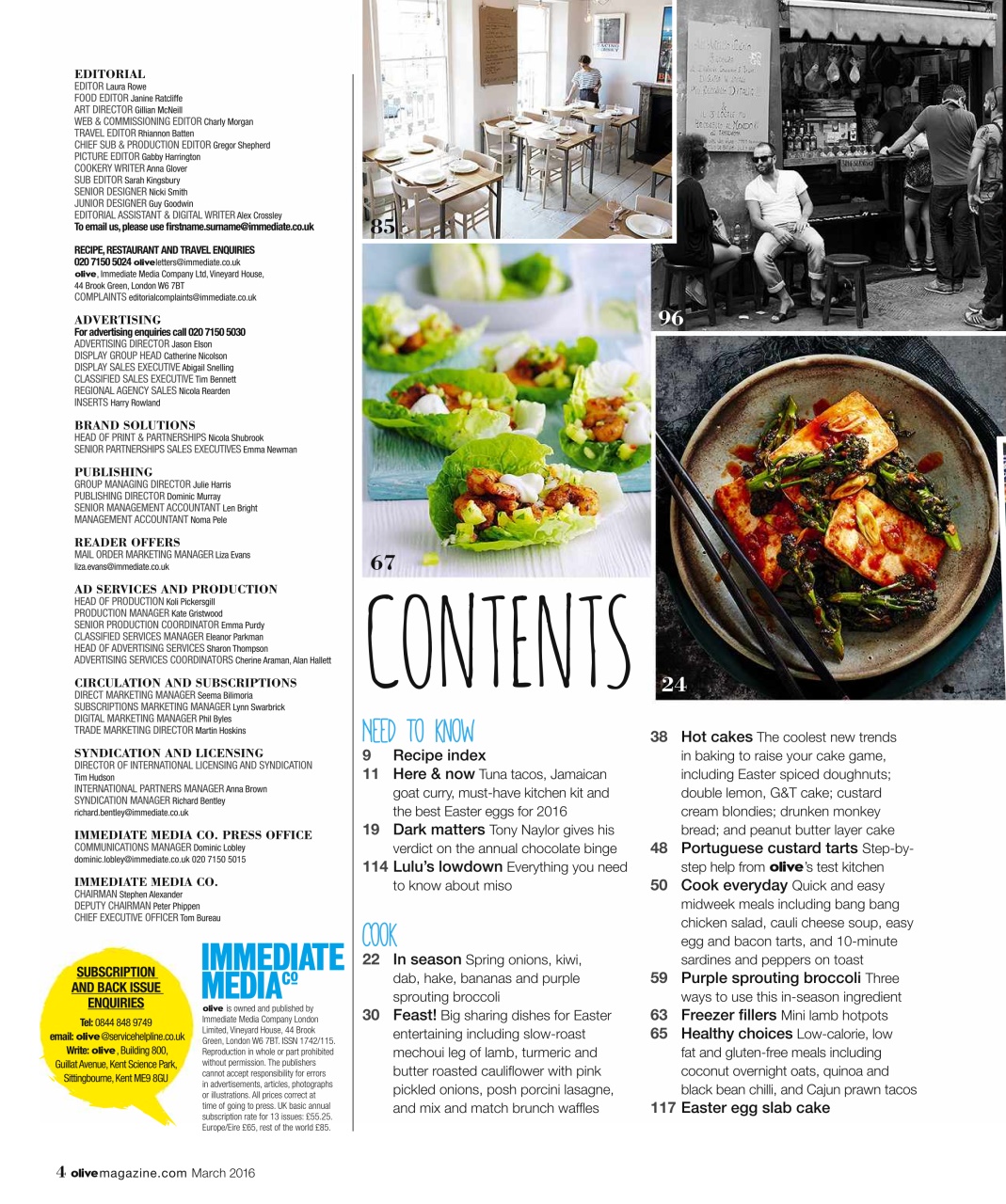 Olive Magazine Preview Pages