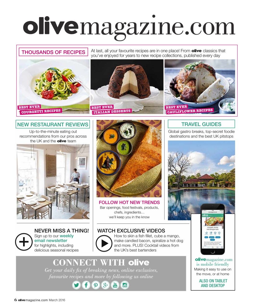 Olive Magazine Preview Pages