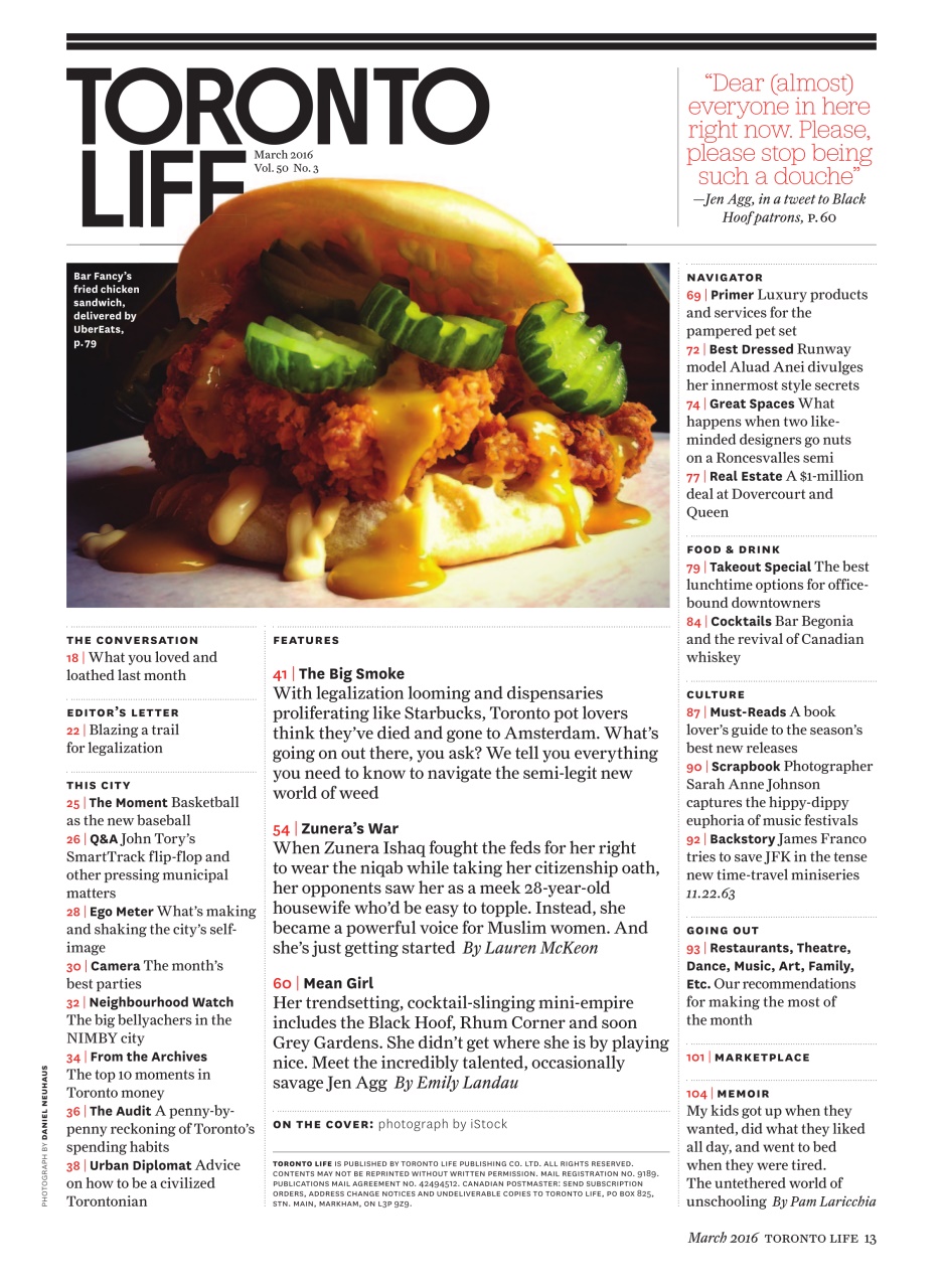 Toronto Life Preview Pages