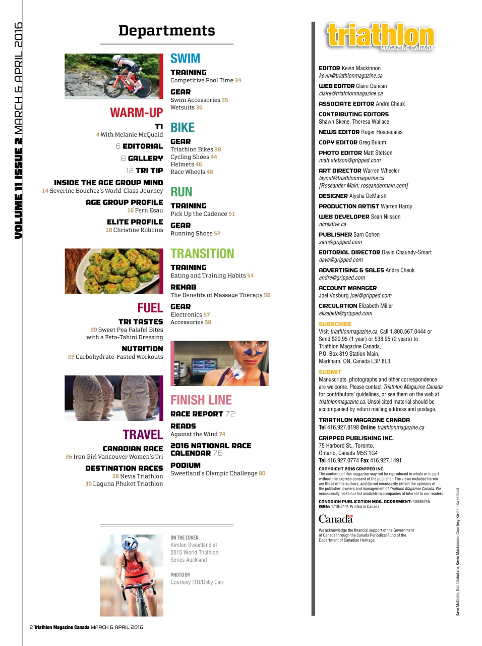 Triathlon Magazine Canada Preview Pages