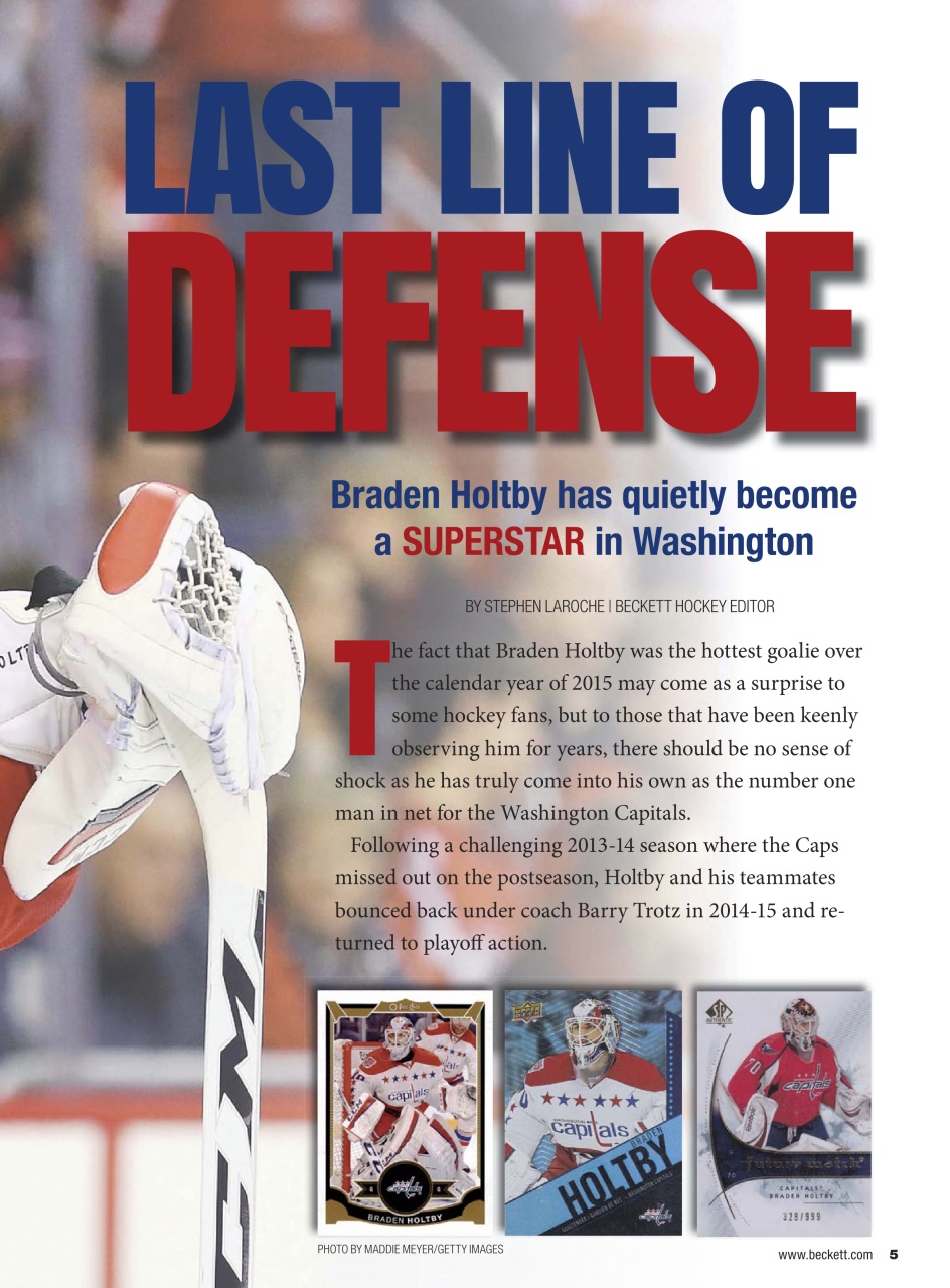 Beckett Hockey Magazine Preview Pages