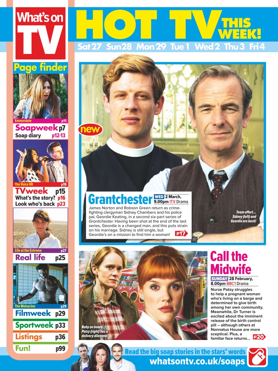 What's on TV Preview Pages