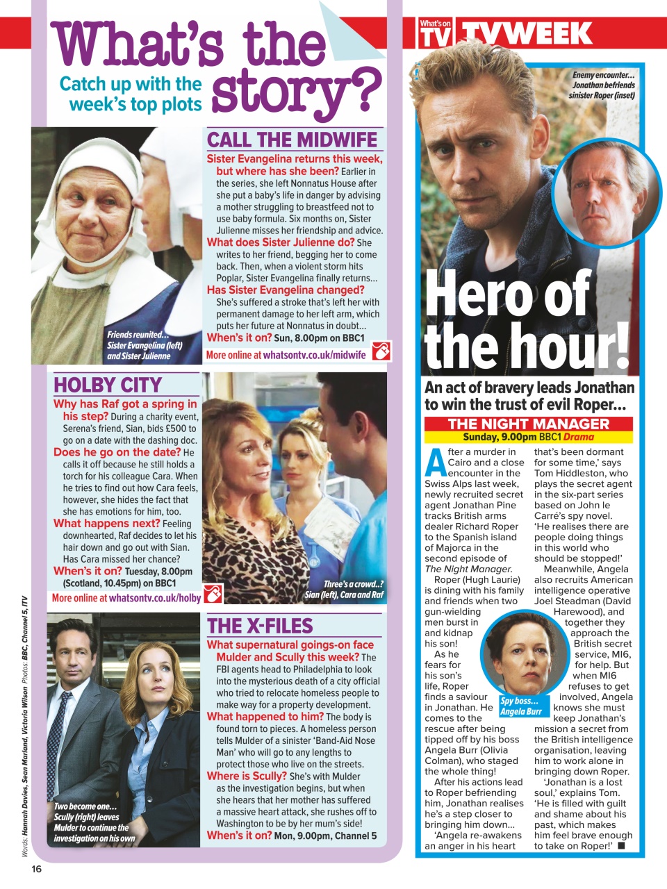 What's on TV Preview Pages