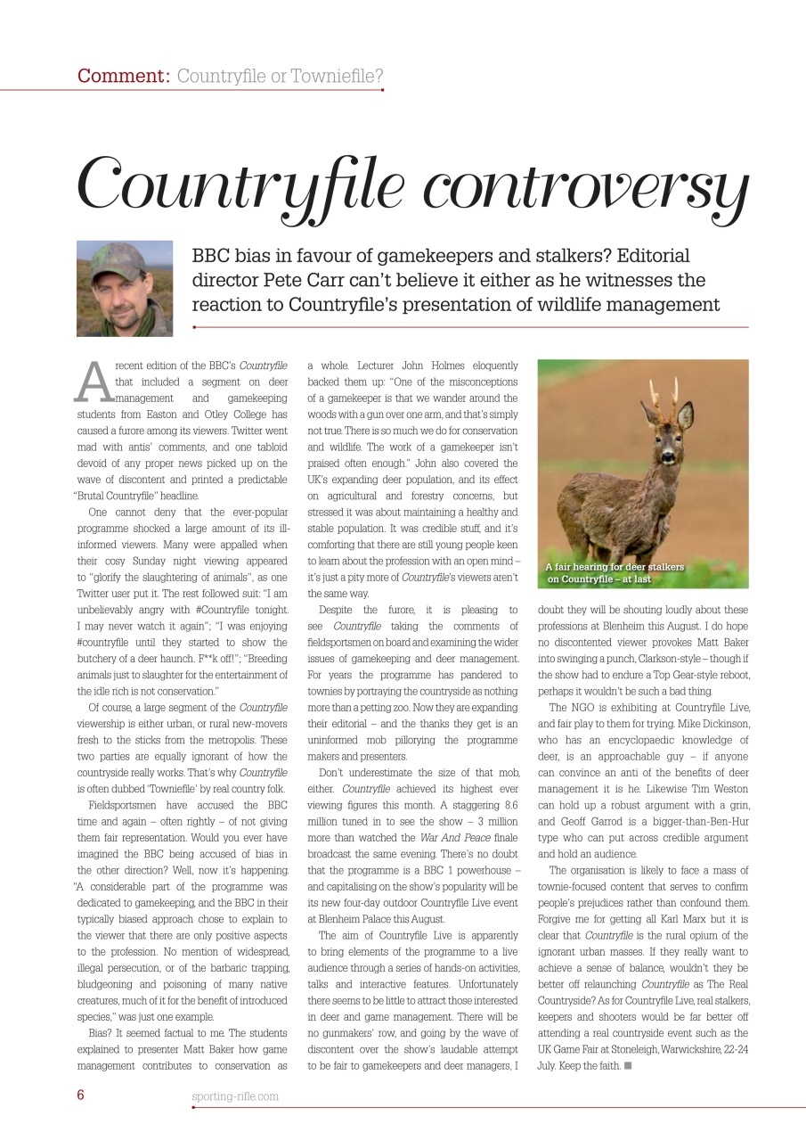 Sporting Rifle Preview Pages
