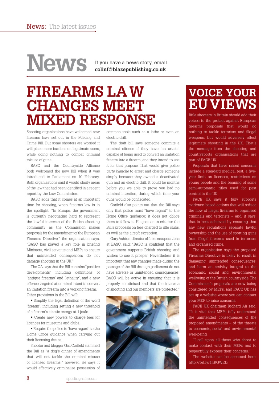 Sporting Rifle Preview Pages