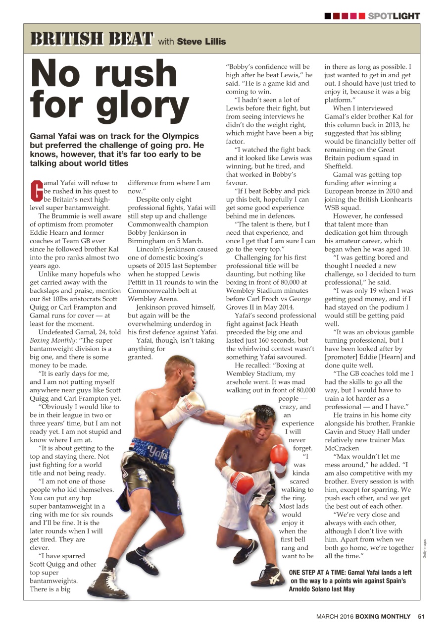 Boxing Monthly Preview Pages
