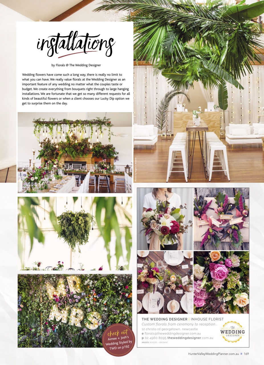 Hunter Valley Wedding Planner Preview Pages