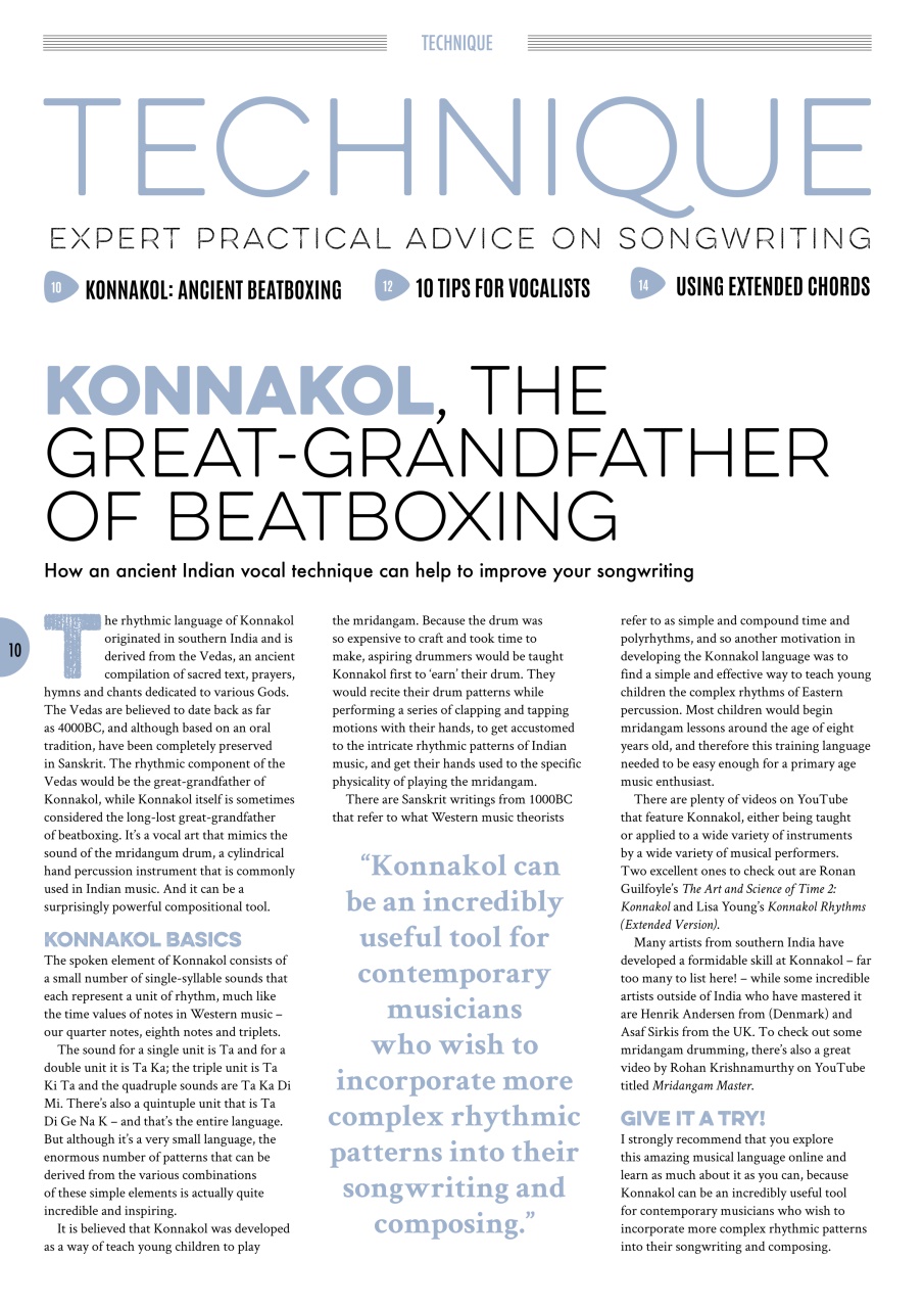 Songwriting Magazine Preview Pages