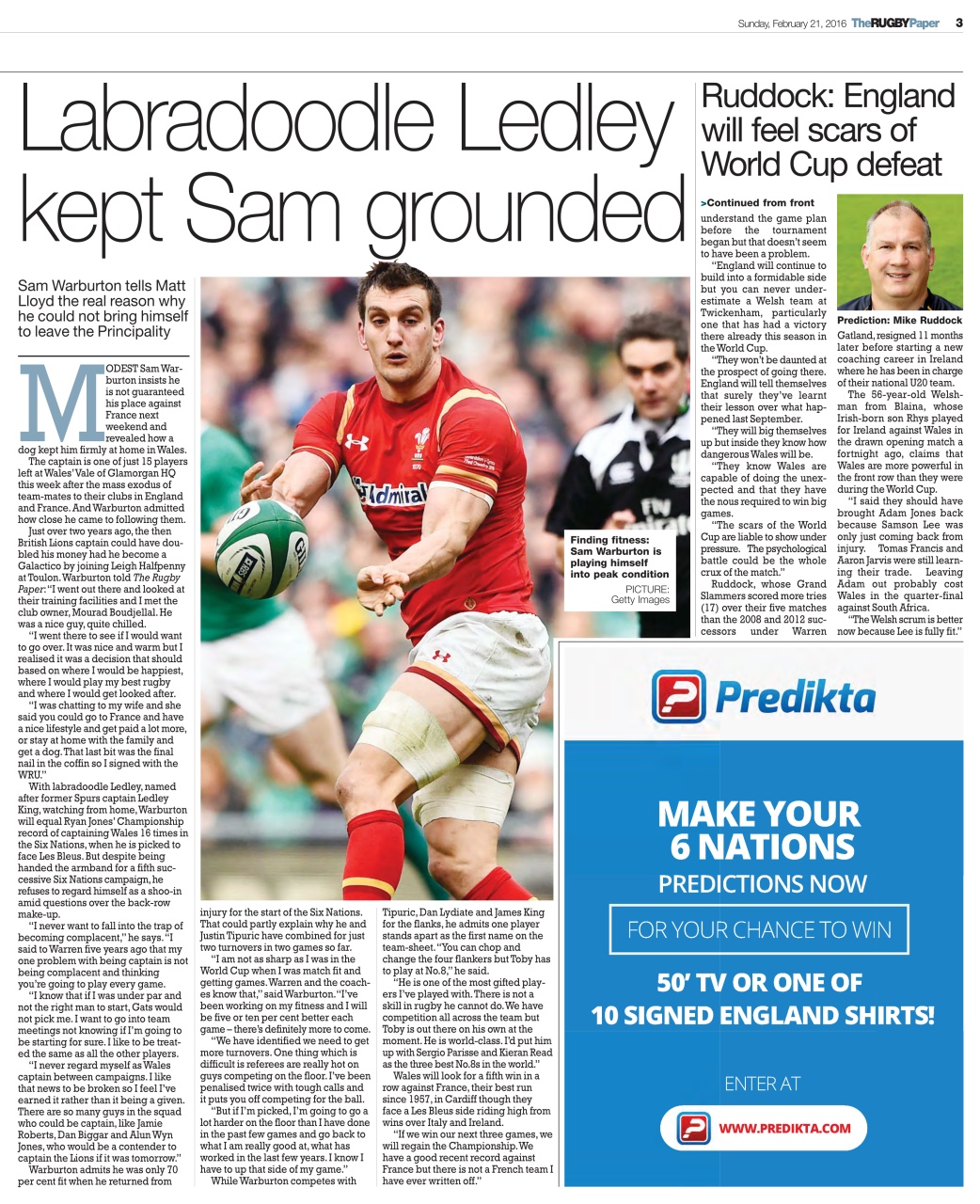 The Rugby Paper Preview Pages