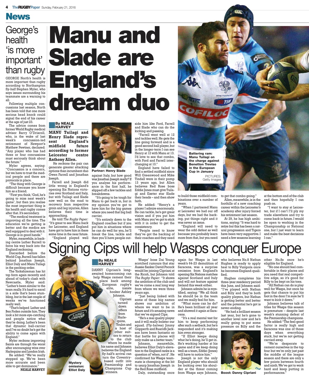 The Rugby Paper Preview Pages