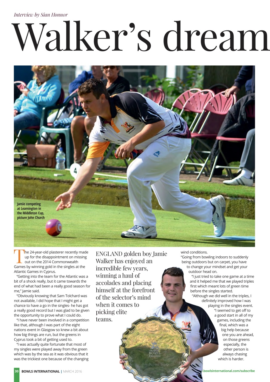 Bowls International Preview Pages