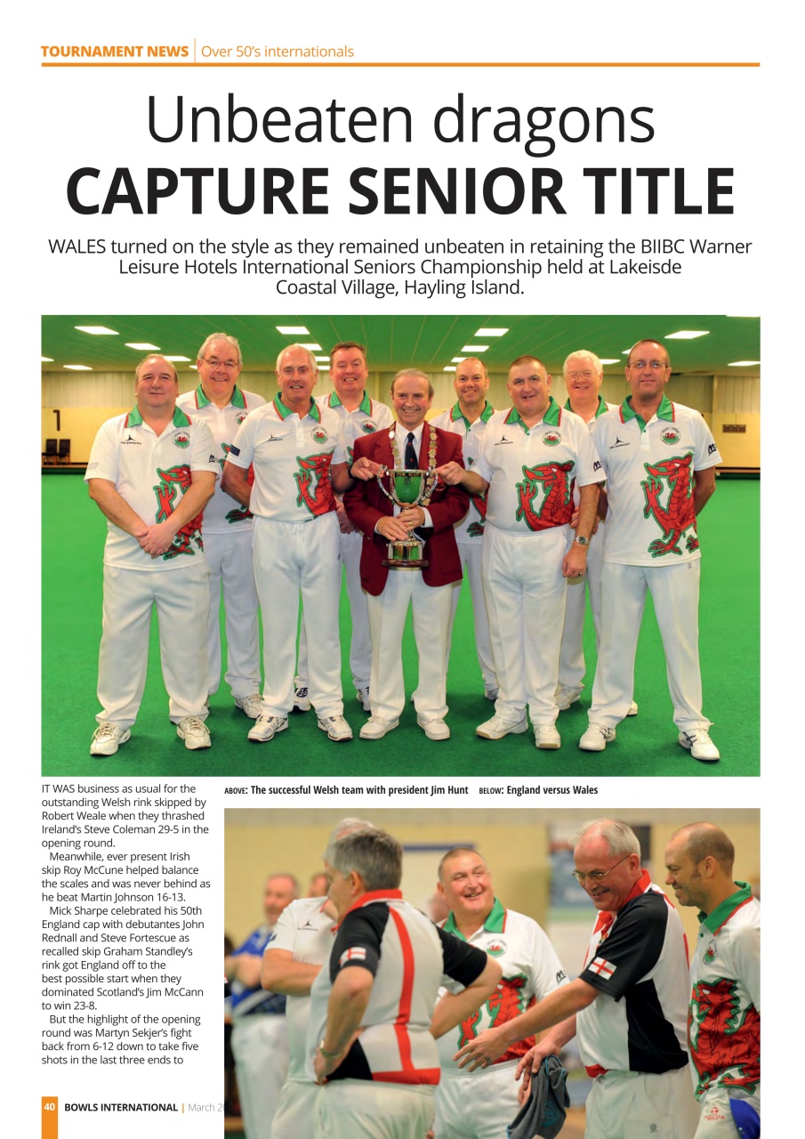 Bowls International Preview Pages