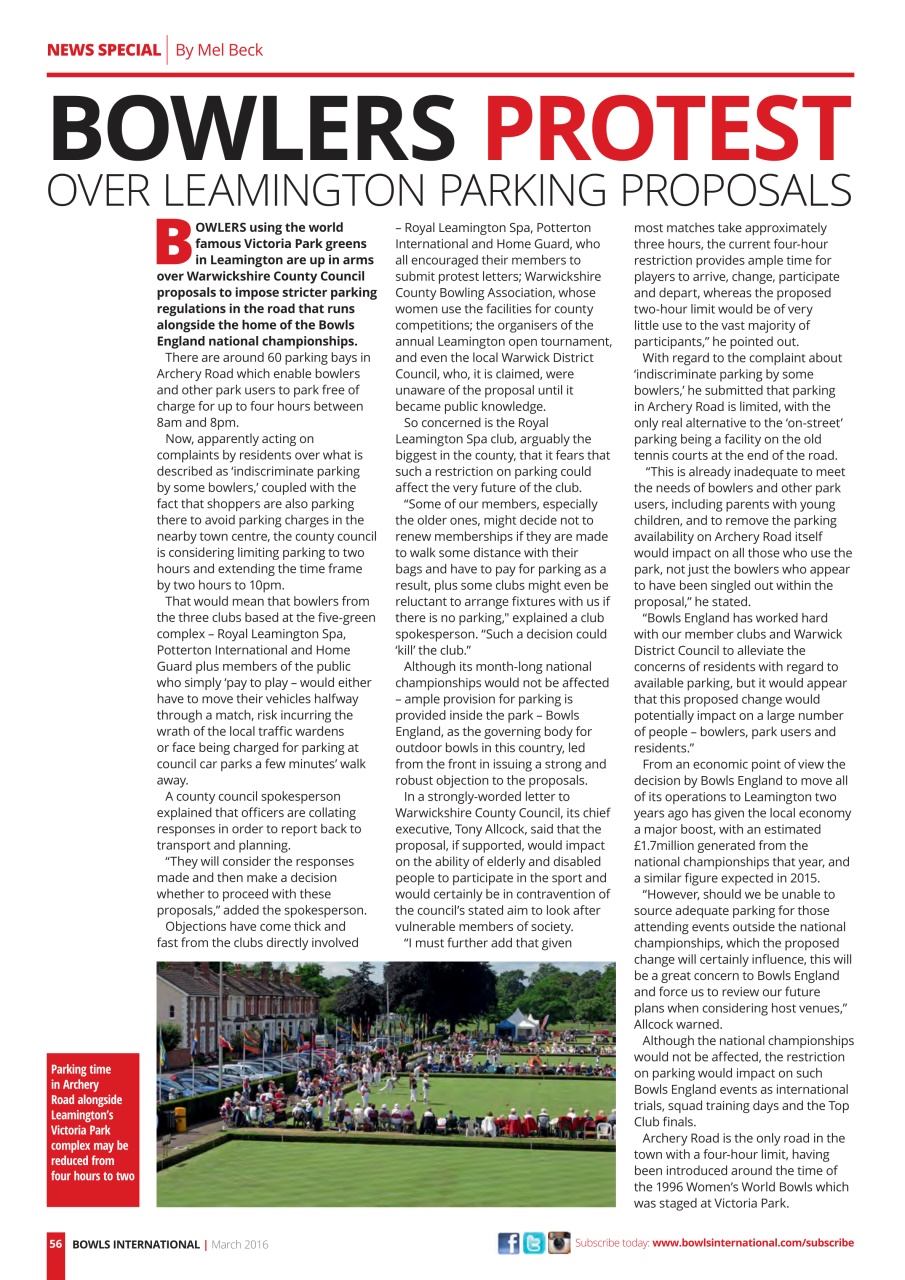 Bowls International Preview Pages