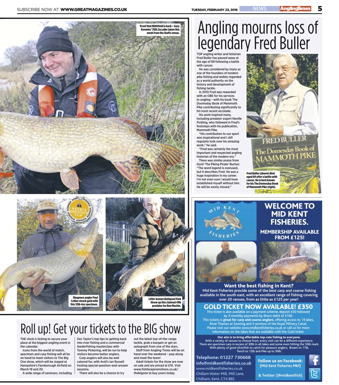 Angling Times Preview Pages