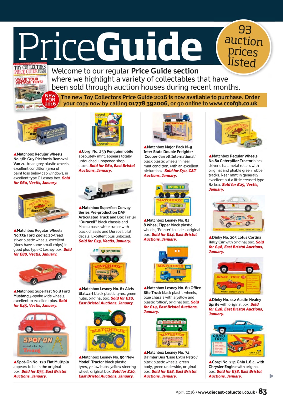 Diecast Collector Preview Pages