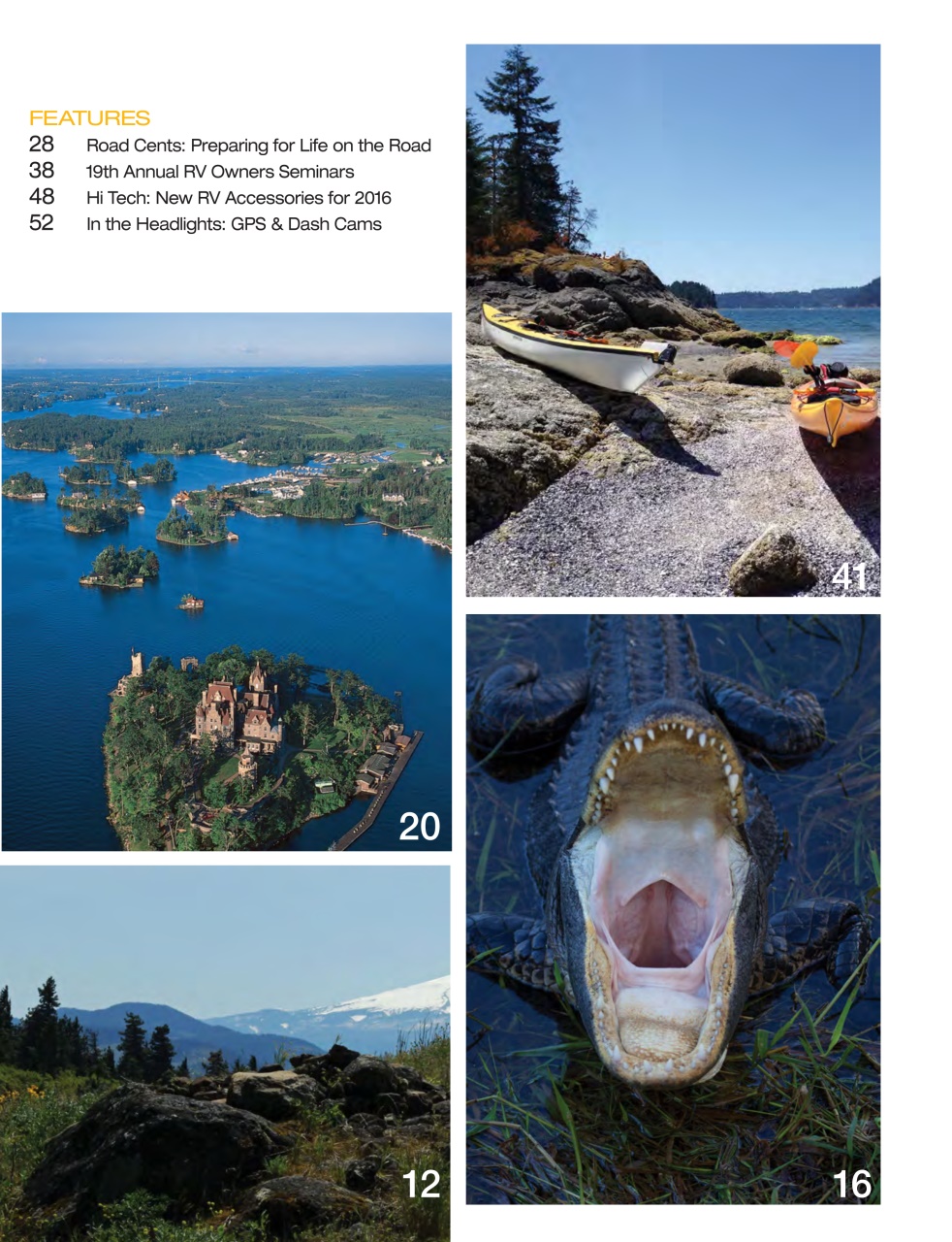 Snowbirds & RV Travelers Preview Pages