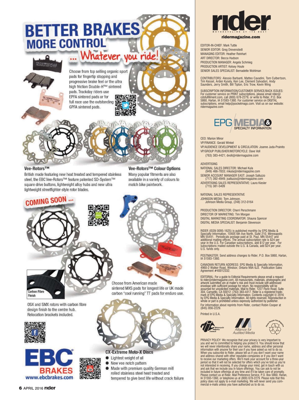 Rider Magazine Preview Pages