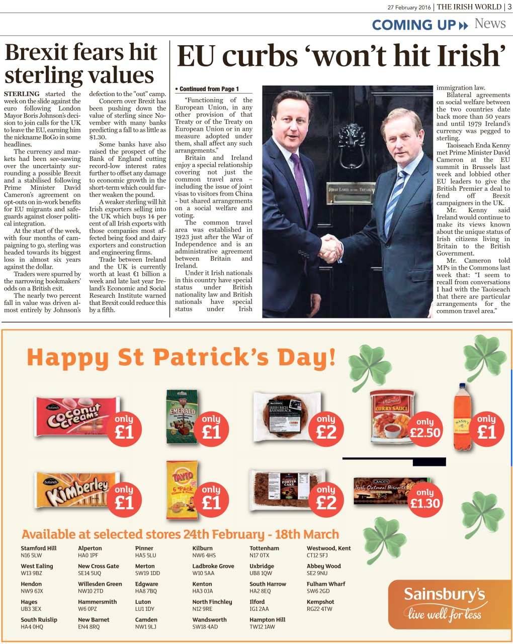 Irish World Preview Pages