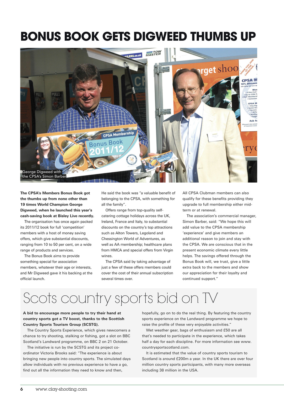 Clay Shooting Preview Pages