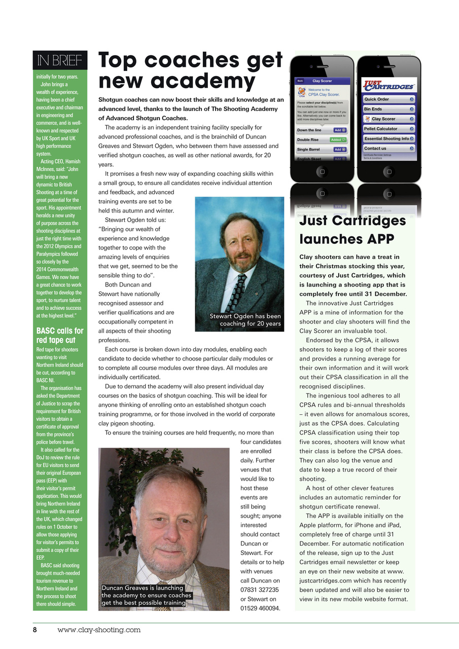 Clay Shooting Preview Pages