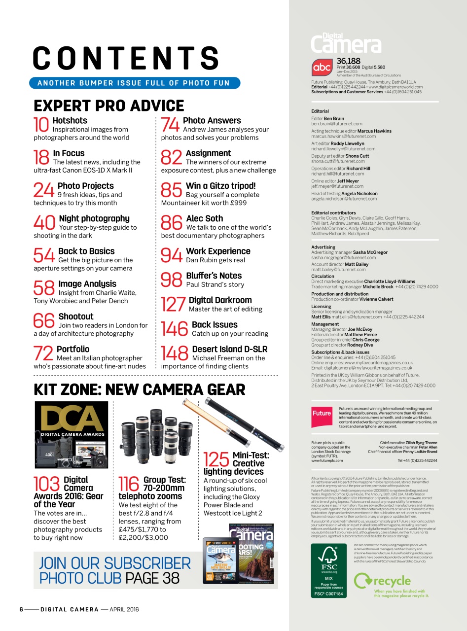 Digital Camera Magazine Preview Pages