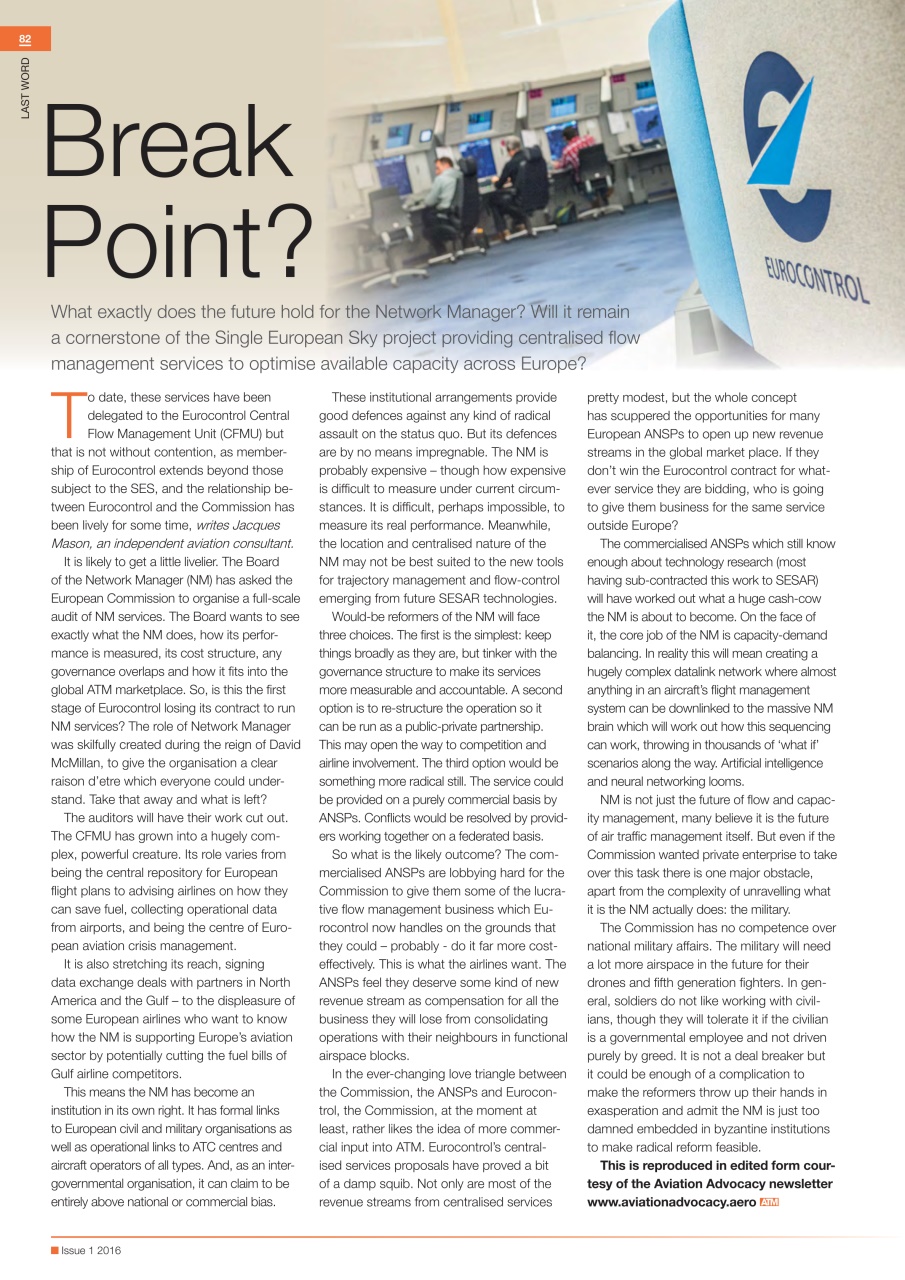 Air Traffic Management Preview Pages