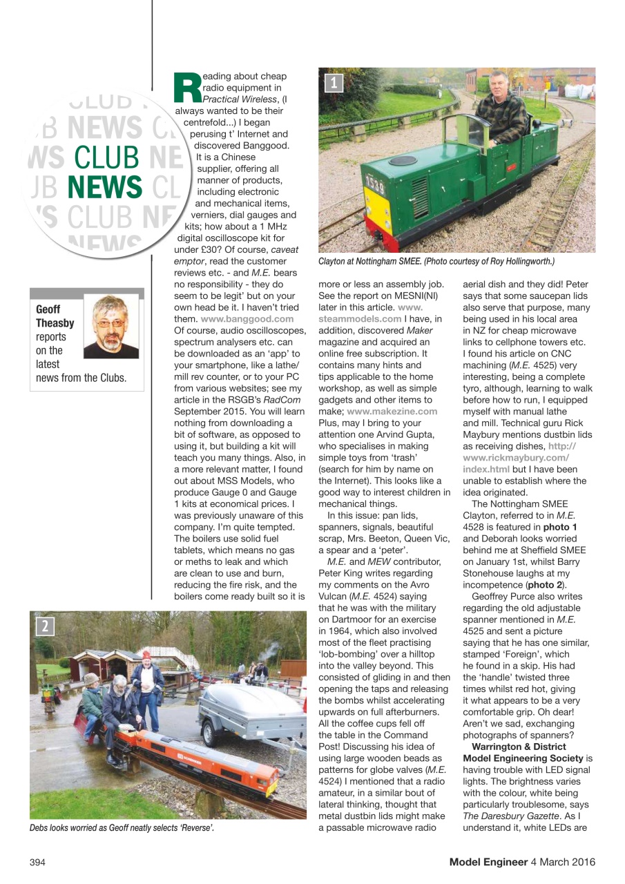 Model Engineer Preview Pages