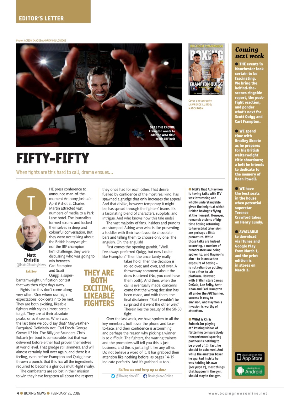 Boxing News Preview Pages