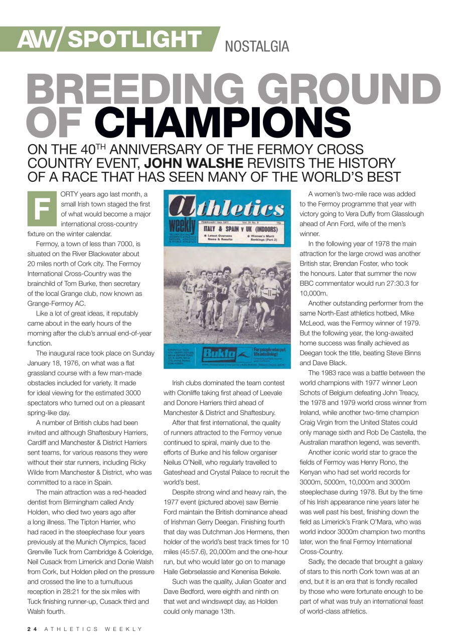 AW – Athletics Weekly Magazine Preview Pages