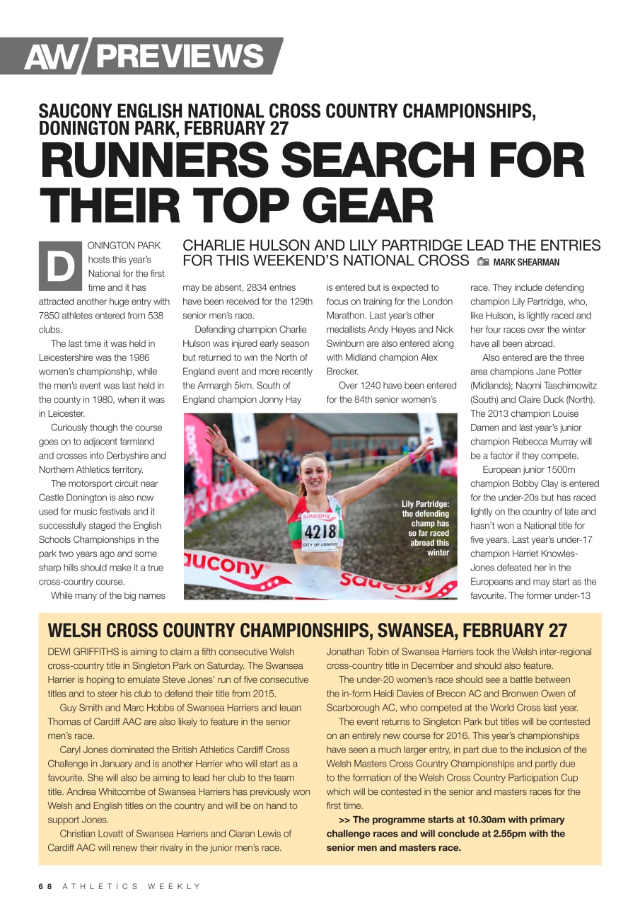 AW – Athletics Weekly Magazine Preview Pages