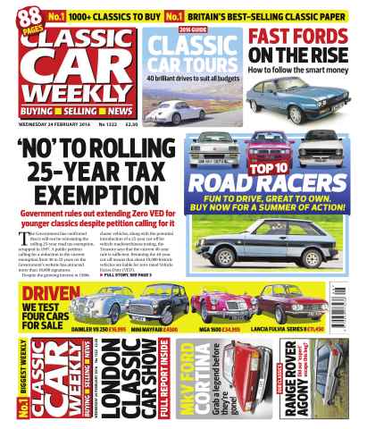 Classic Car Weekly issue 24th February 2016
