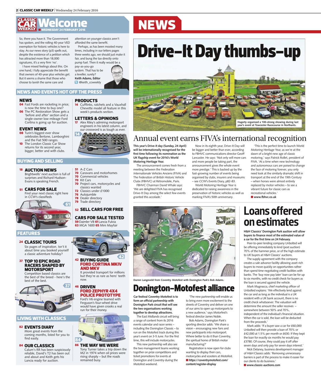 Classic Car Weekly Preview Pages