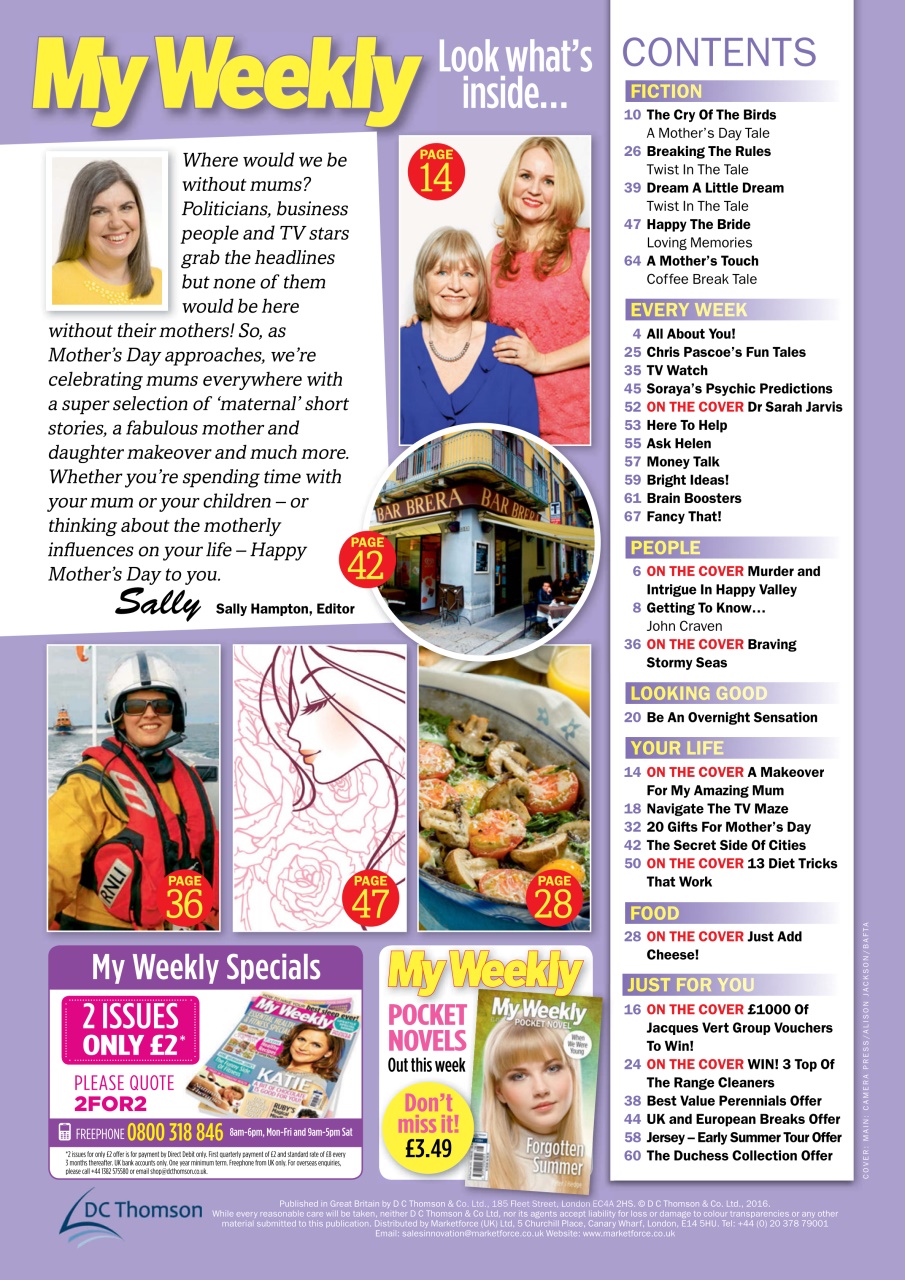 My Weekly Preview Pages