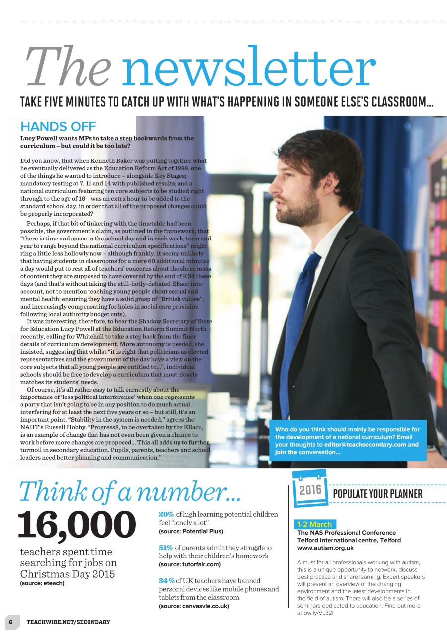 Teach Secondary Preview Pages