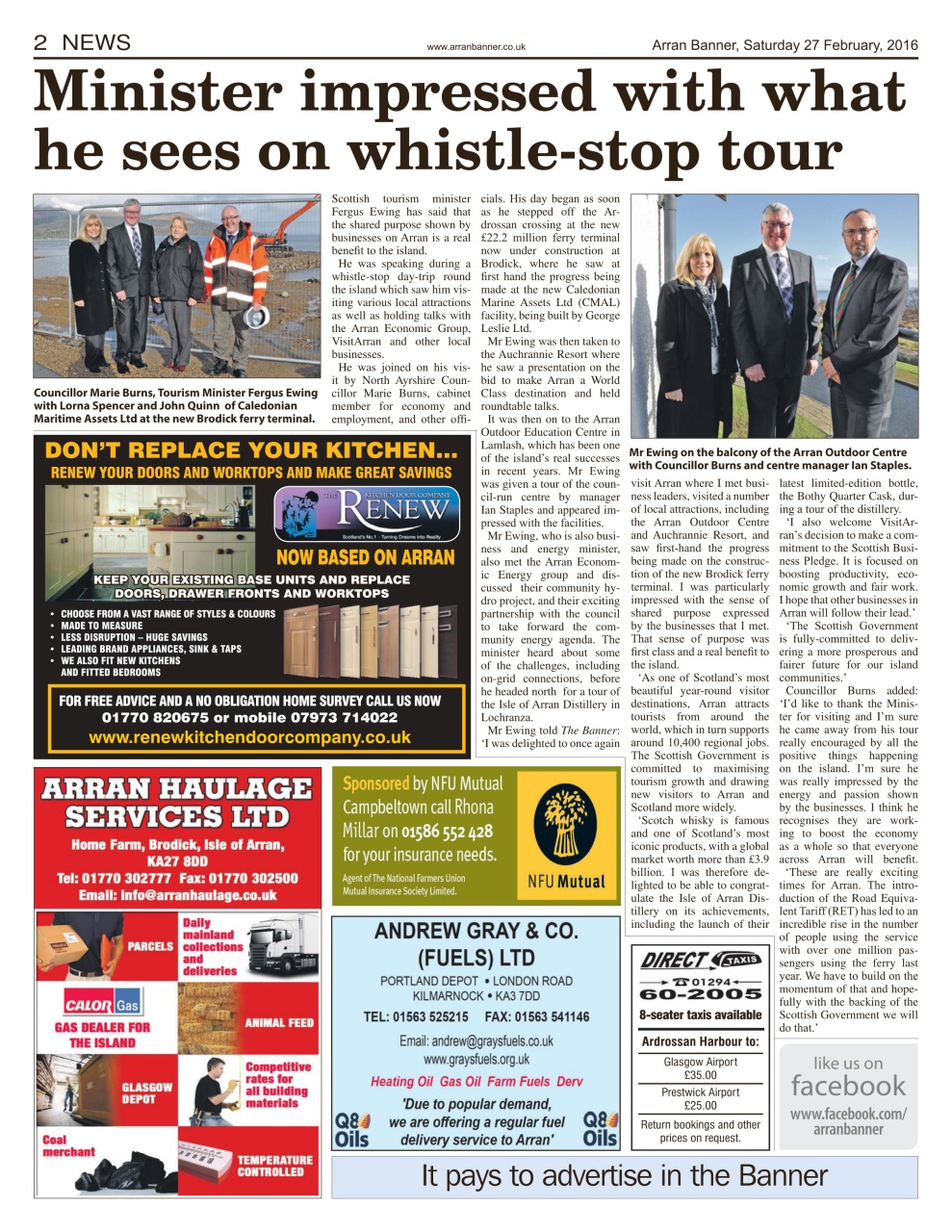 Arran Banner Preview Pages