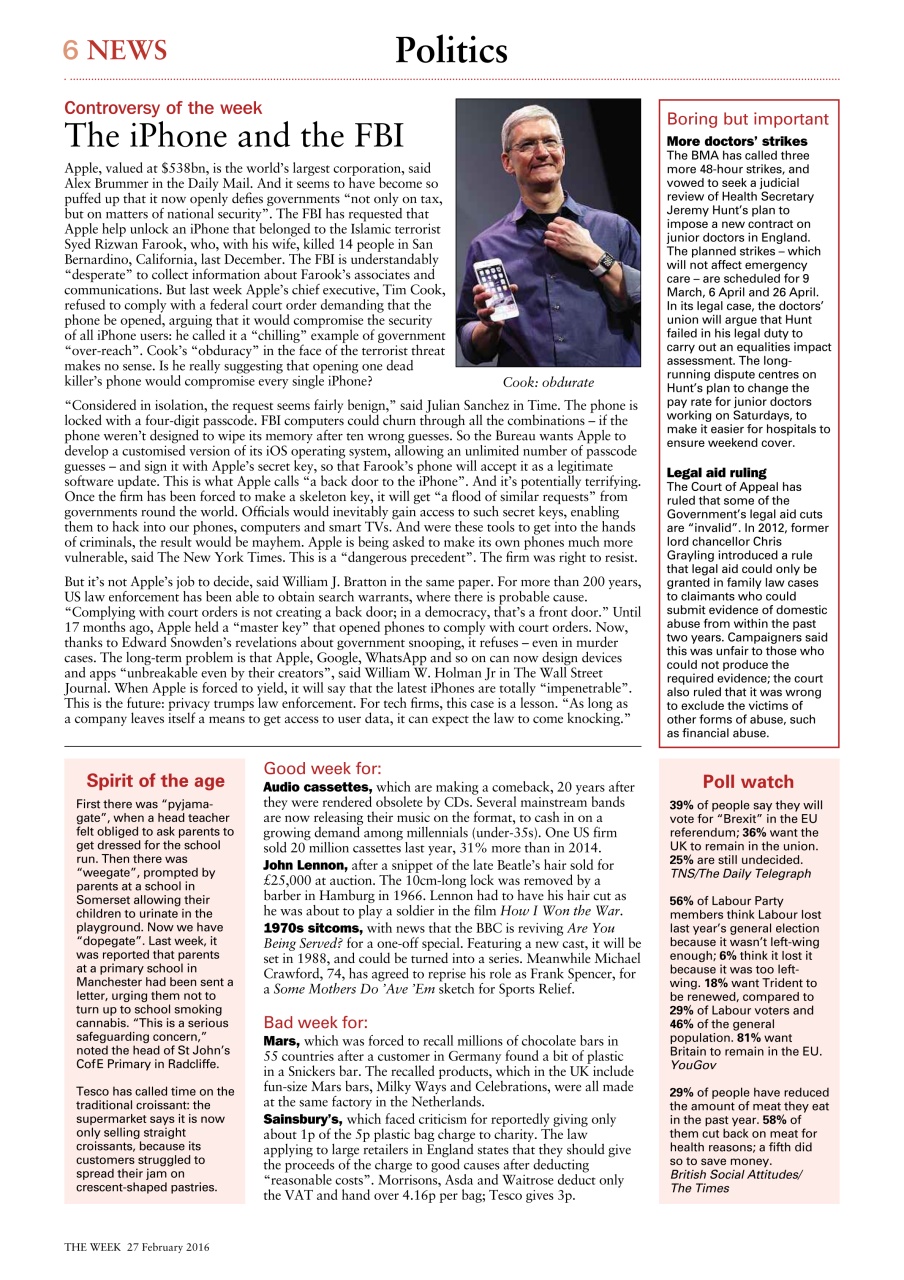 The Week Preview Pages