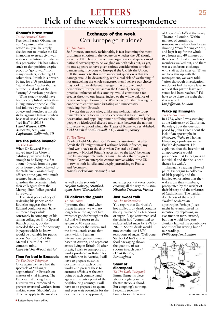 The Week Preview Pages