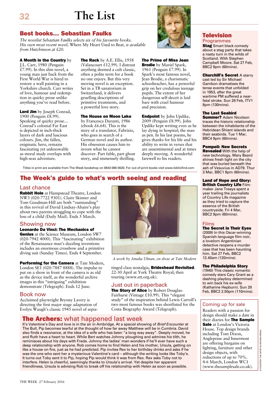 The Week Preview Pages