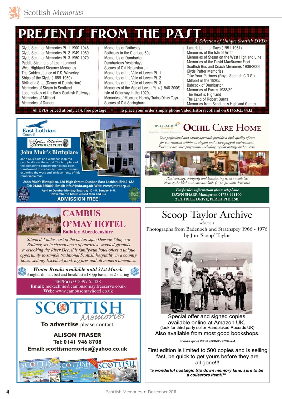 Scottish Memories Preview Pages