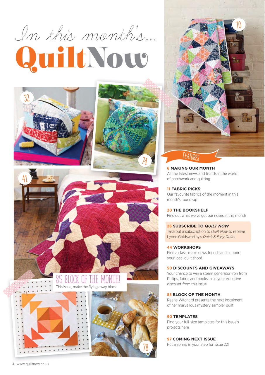 Quilt Now Preview Pages