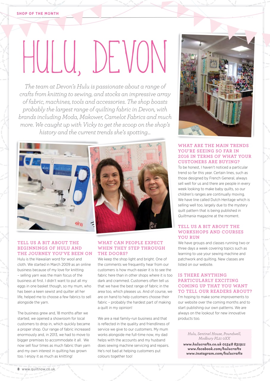 Quilt Now Preview Pages