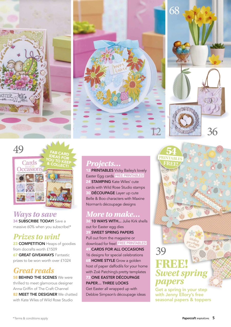 Papercraft Inspirations Preview Pages