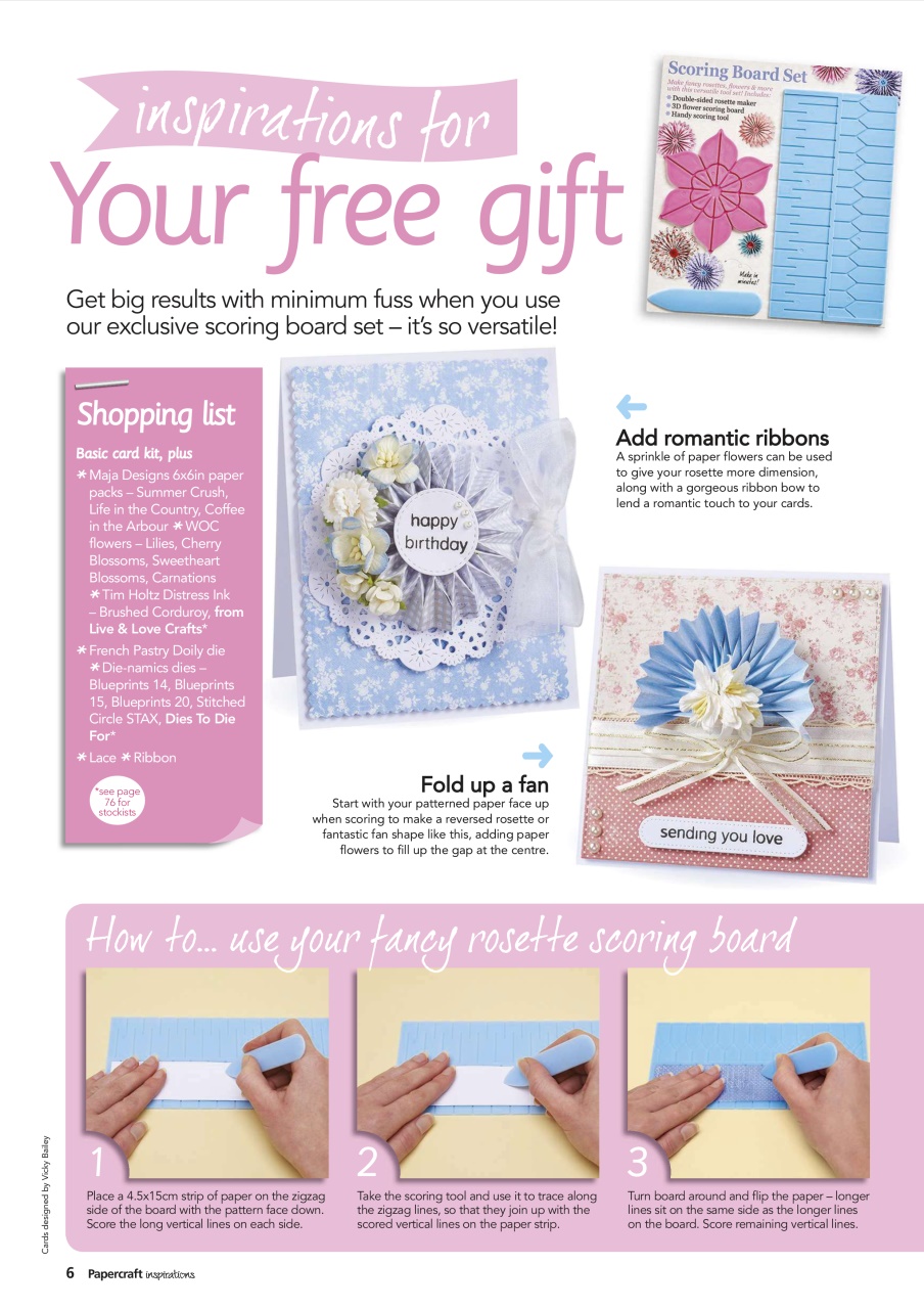 Papercraft Inspirations Preview Pages