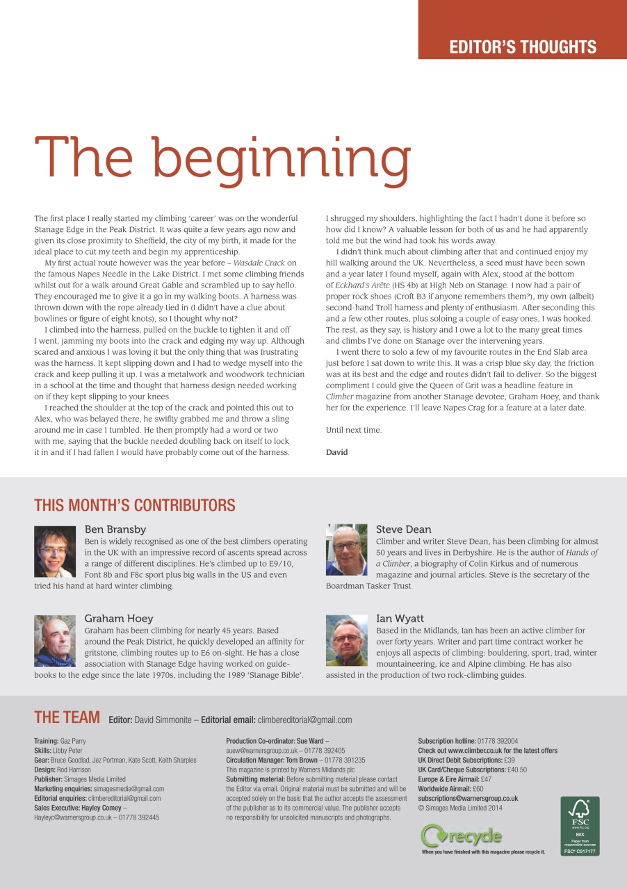 Climber Preview Pages