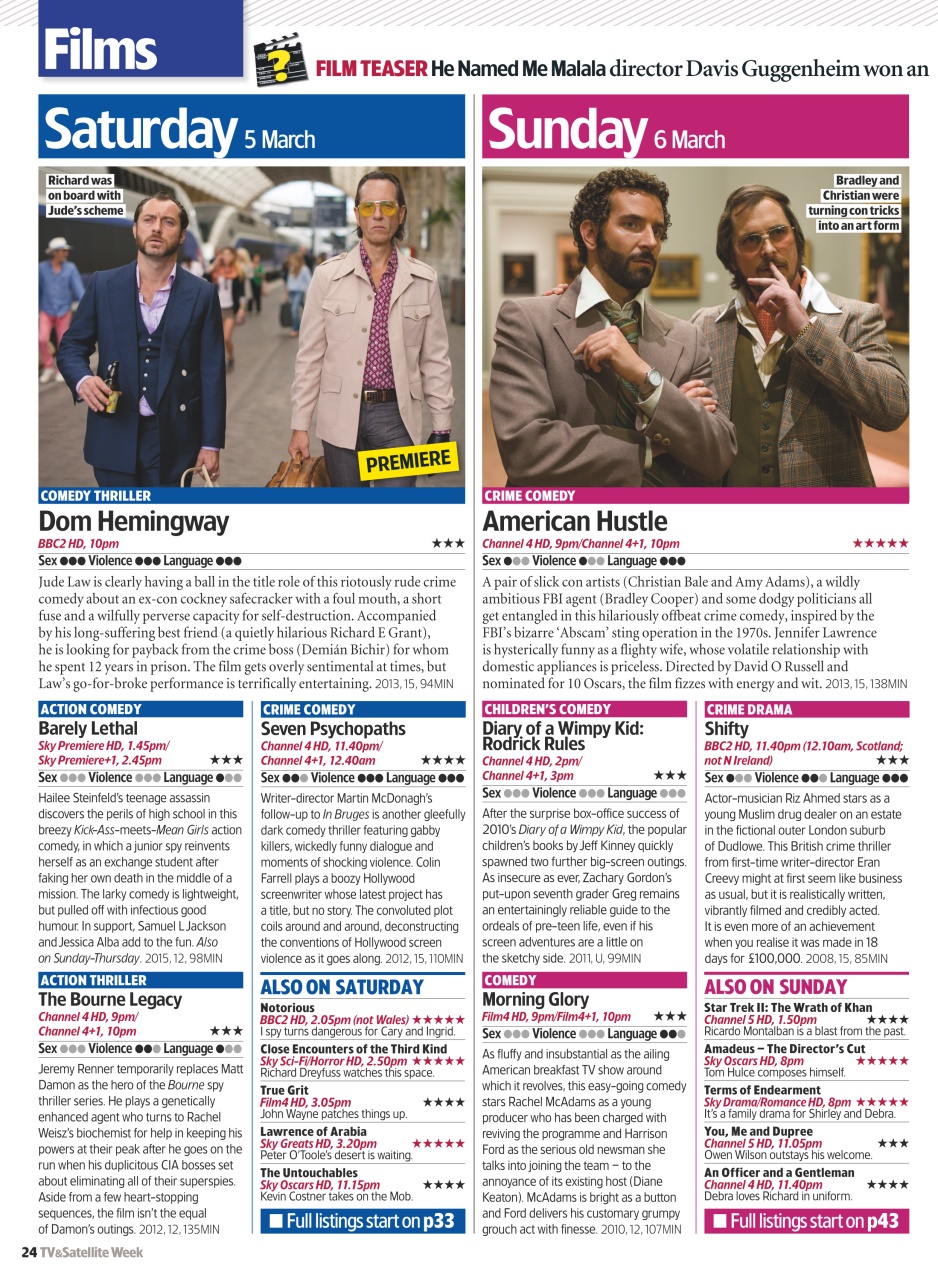 TV & Satellite Week Preview Pages